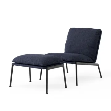 Butaca lounge Muno LN18 - Warm black-Ecriture 0780 - &Tradition