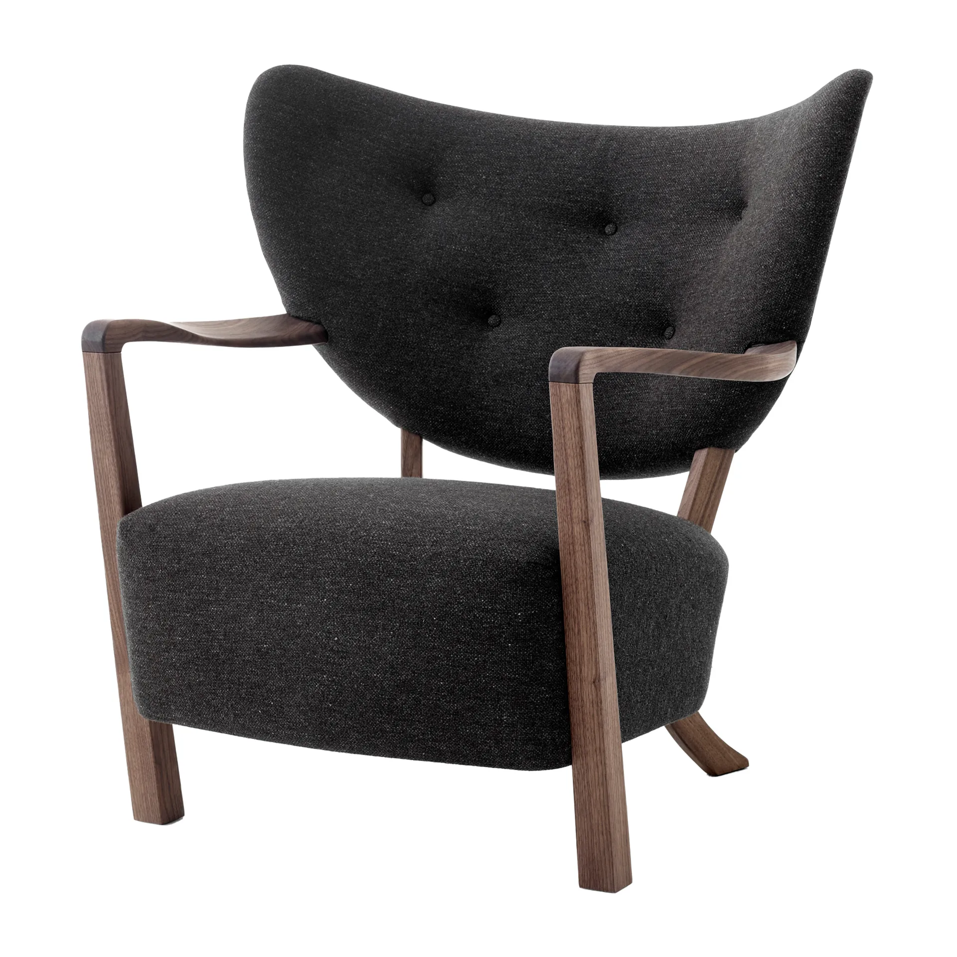 Butaca Lounge Wulff Lounge Chair ATD2, nogal aceitado-Hallingdal &Tradition