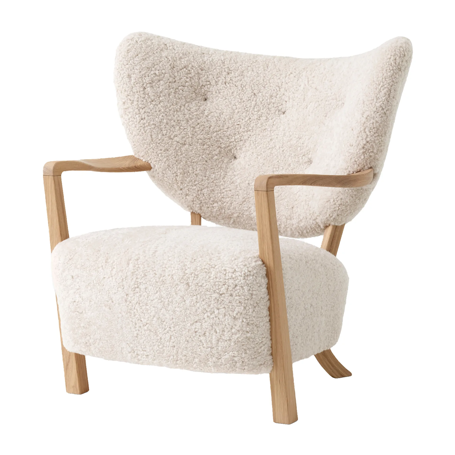 Butaca Lounge Wulff Lounge Chair ATD2, roble aceitado-Moonlight &Tradition