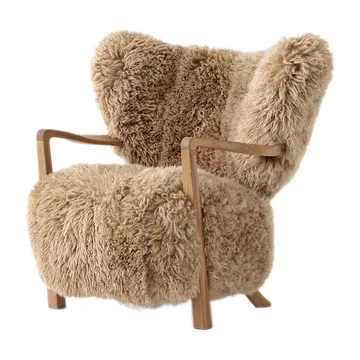 Butaca Lounge Wulff Lounge Chair ATD2 - Roble tratado-Sheepskin honey - &Tradition