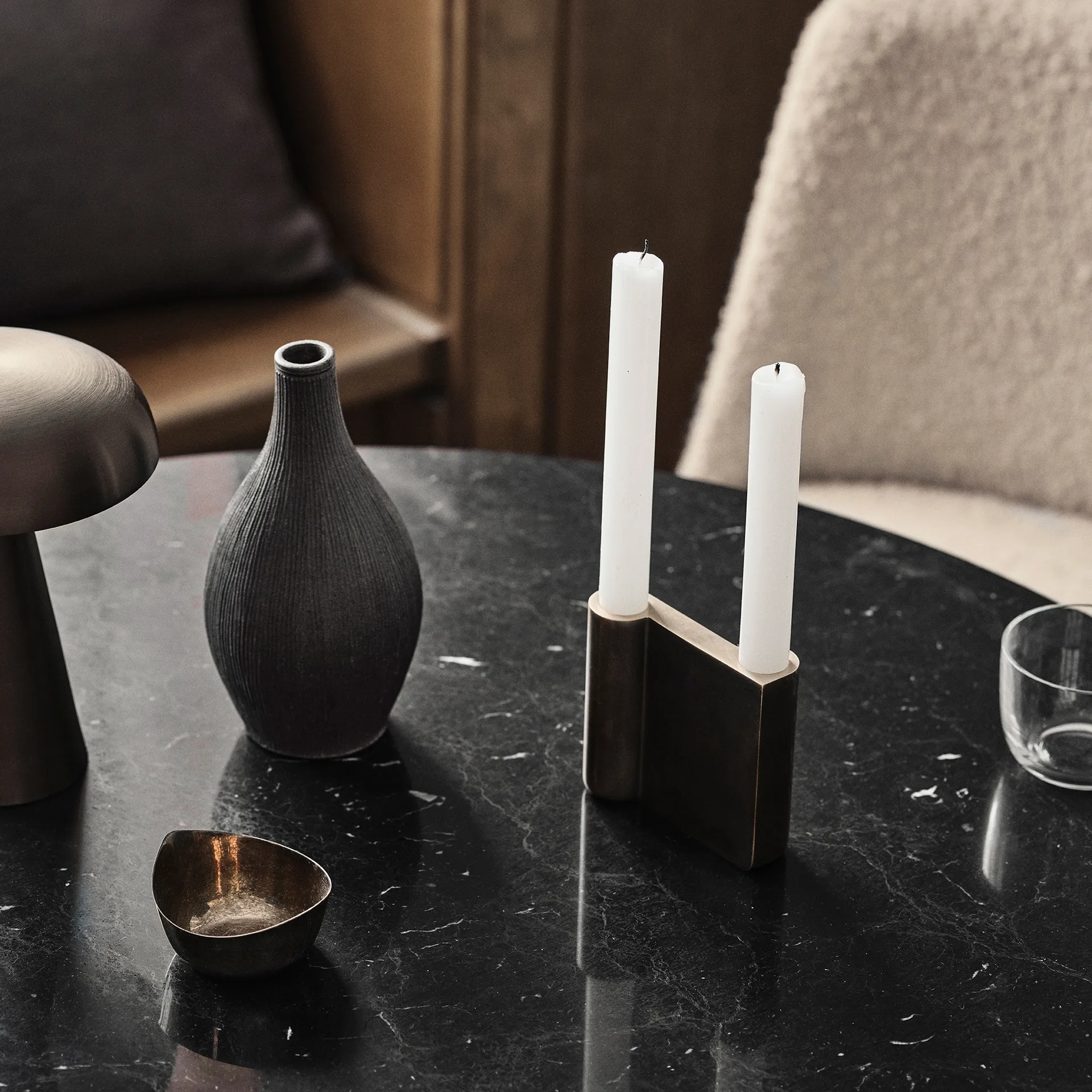 Candelabro Collect SC39, Bronzed brass &Tradition