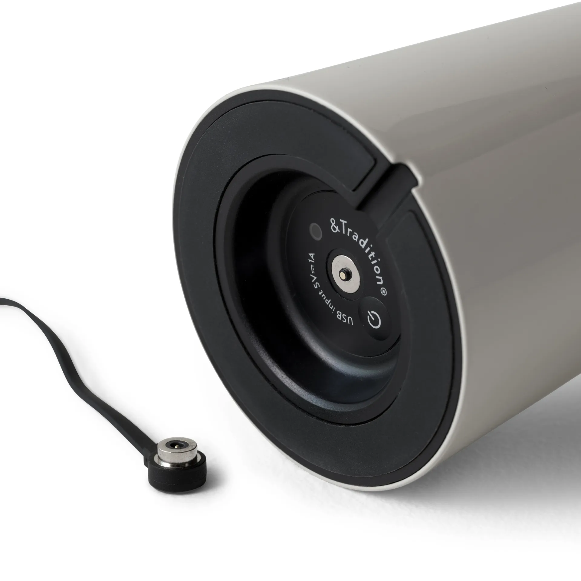 Caret MF1 portable Lámpara de mesa, Silk grey &Tradition