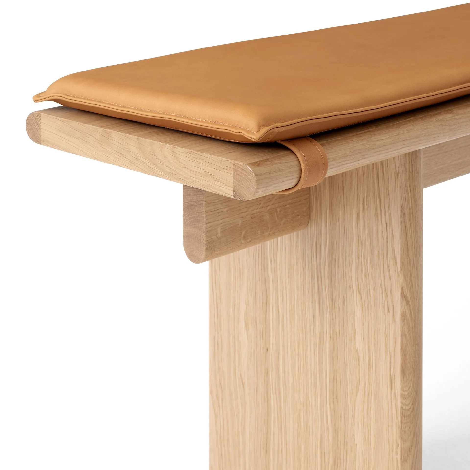 Cojín para banco Ita OS6 230 cm, Noble leather congnac &Tradition