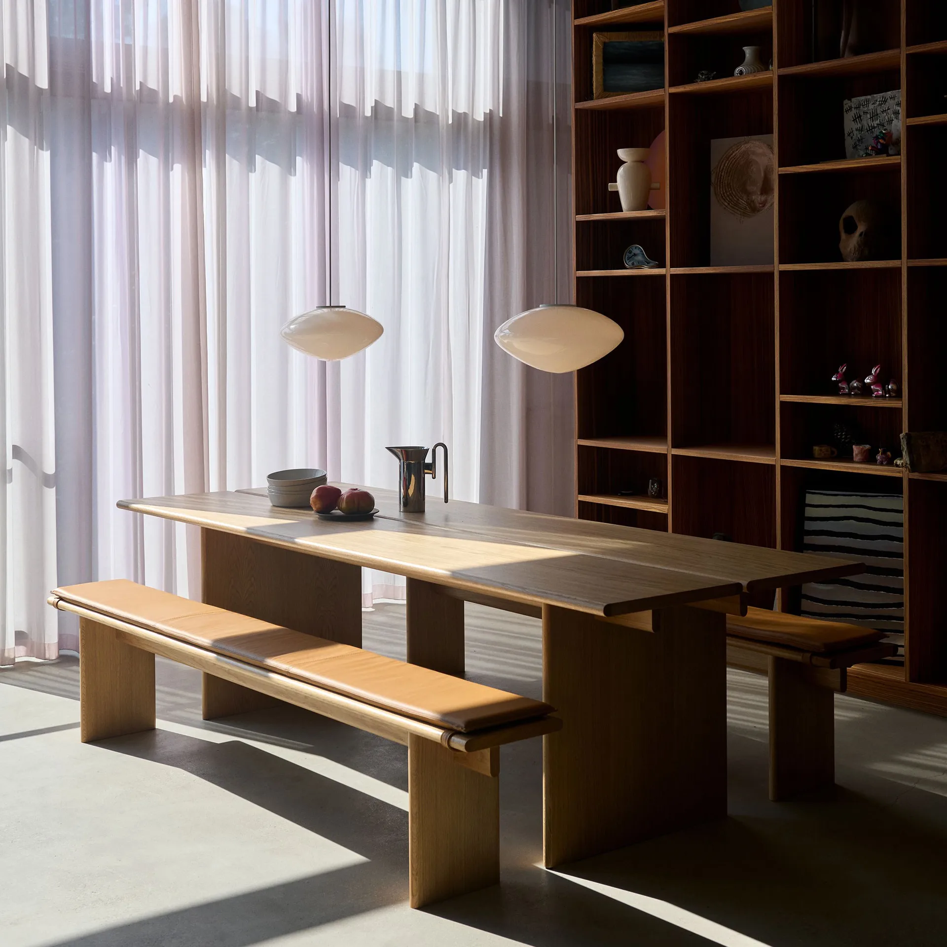 Cojín para banco Ita OS6 230 cm, Noble leather congnac &Tradition