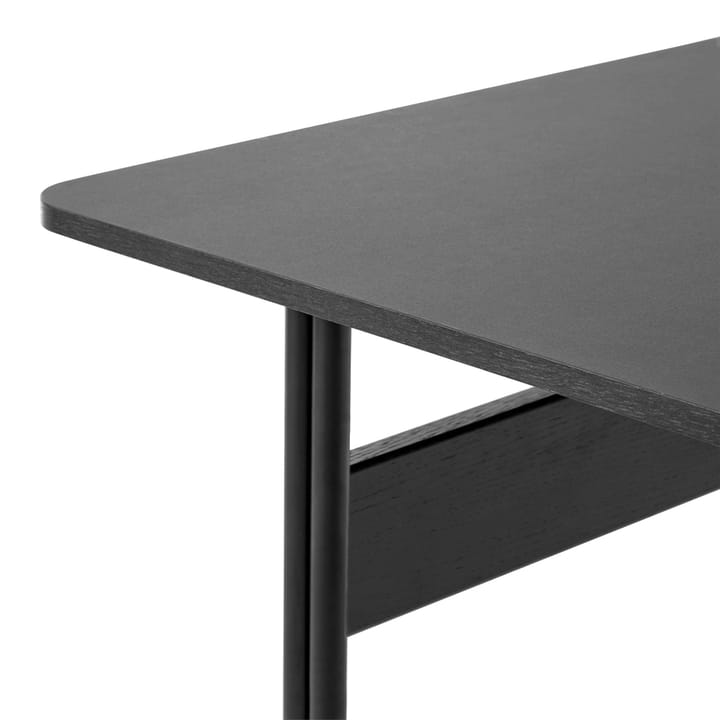 Escritorio Pavilion AV16, Black linoleum, roble lacado negro, patas negras &Tradition