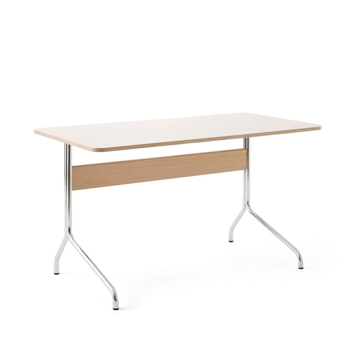 Escritorio Pavilion AV16 - Mushroom linoleum, roble lacado, patas de cromo - &Tradition