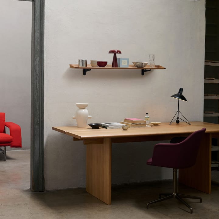 Estantería Guild HM15 120 cm, Solid lacquered oak &Tradition