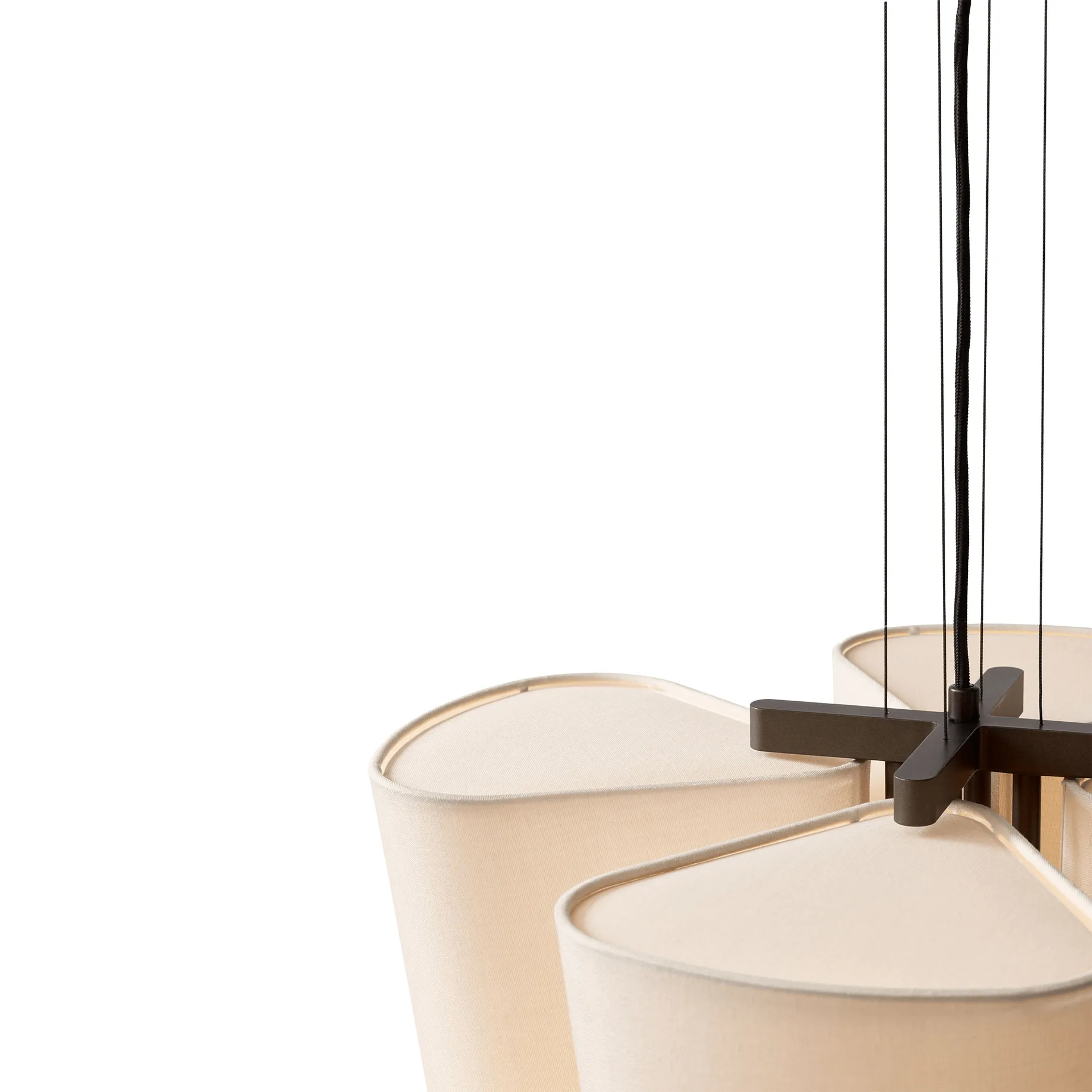 Lámpara colgante Bella chandelier, SC114, bronzed & Soft Canvas, Ø47,2 cm &Tradition