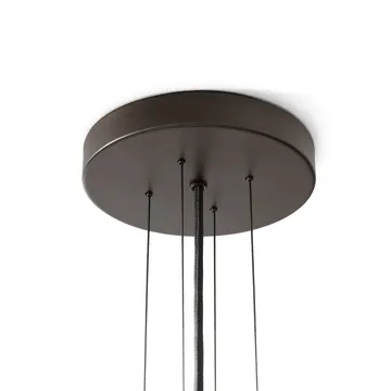 Lámpara colgante Bella chandelier - SC114, bronzed & Soft Canvas, Ø47,2 cm - &Tradition