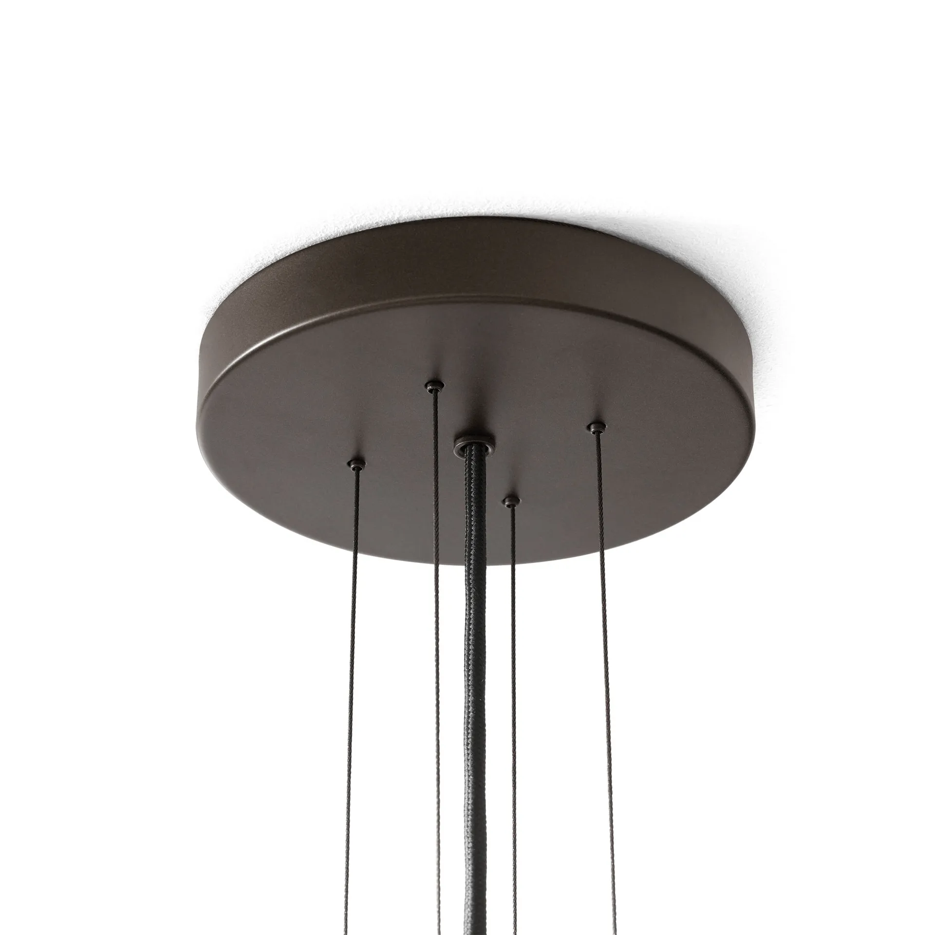 Lámpara colgante Bella chandelier, SC115, Bronzed & Soft Canvas, Ø54 cm &Tradition