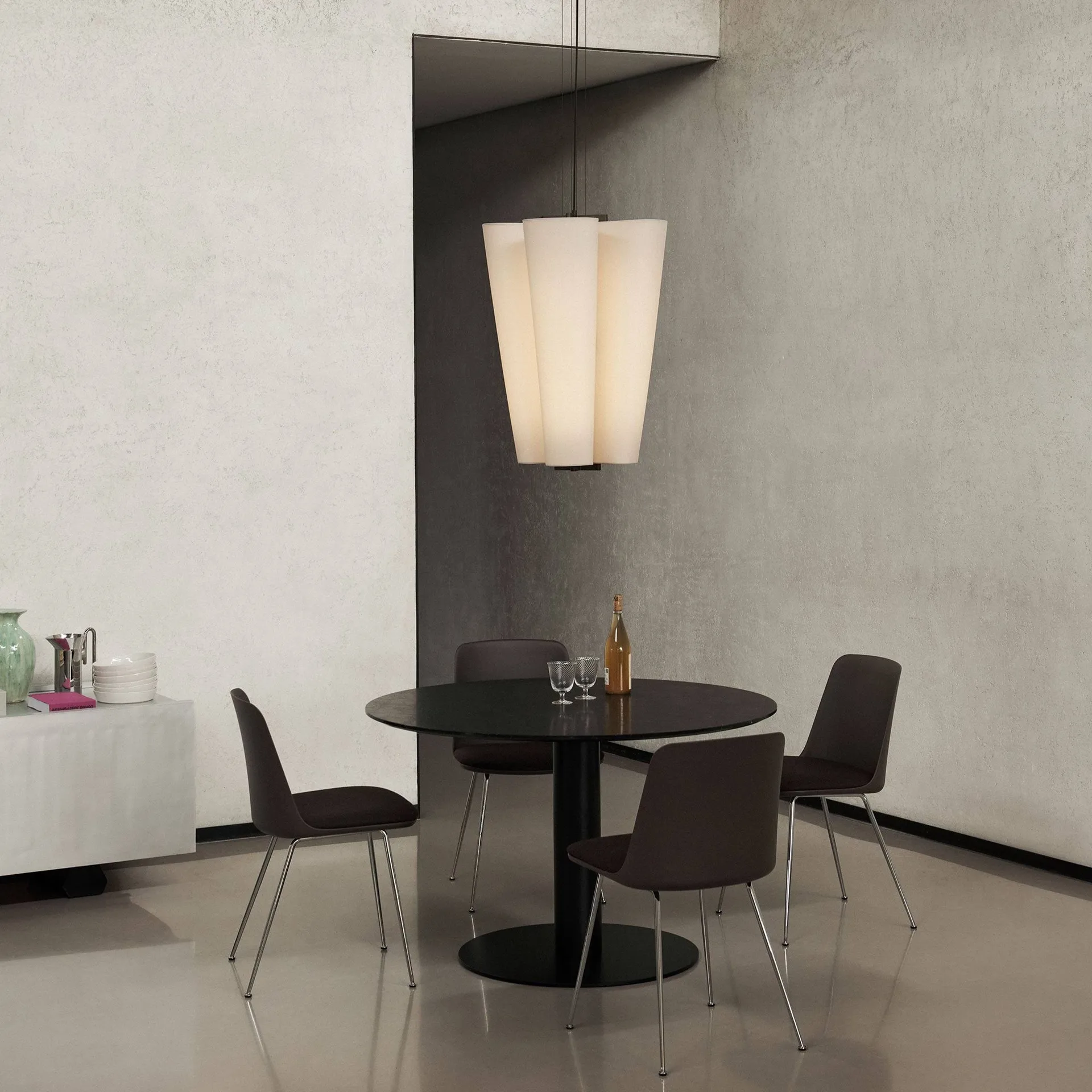 Lámpara colgante Bella chandelier, SC115, Bronzed & Soft Canvas, Ø54 cm &Tradition