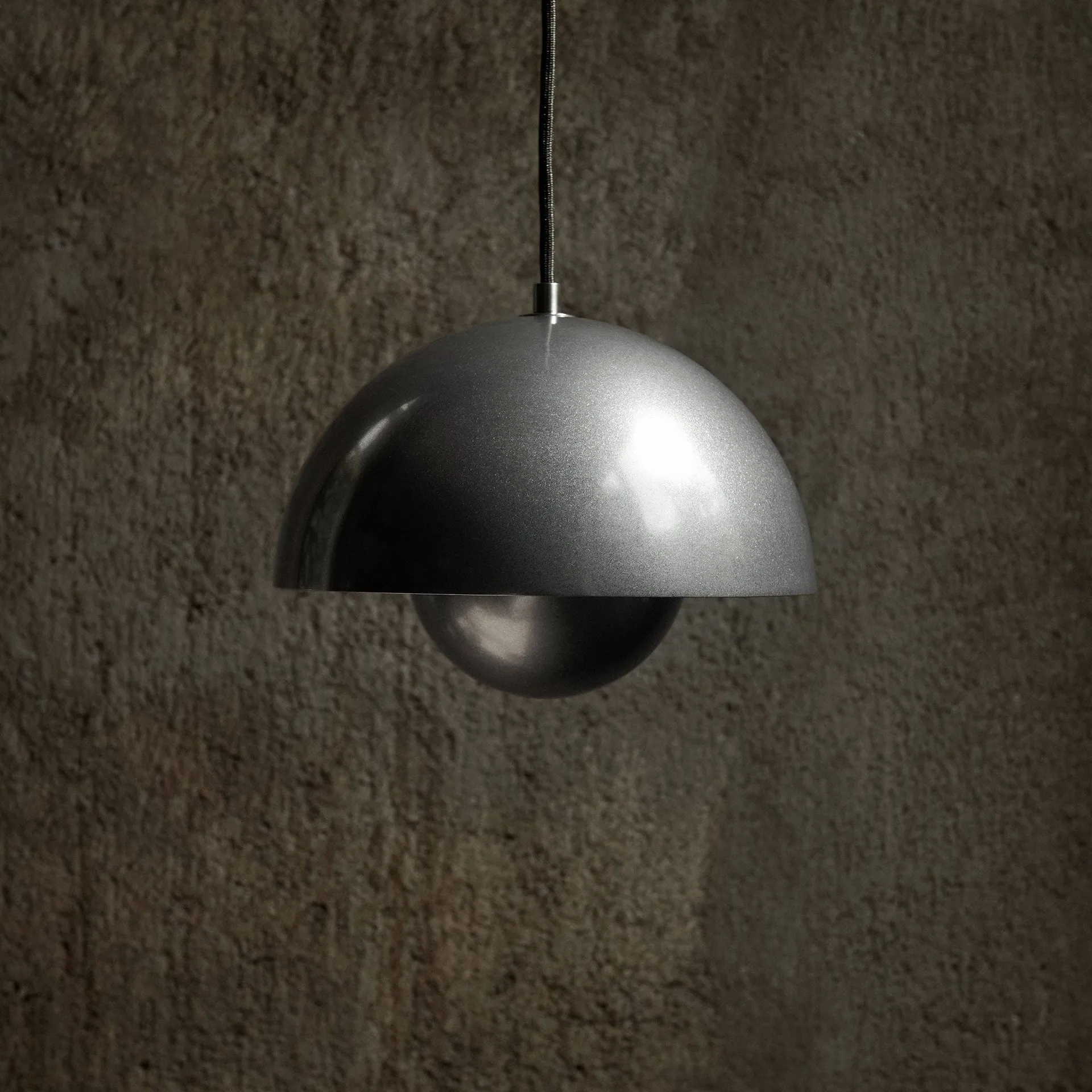 Lámpara colgante Flowerpot VP1 Anniversary Edition, Pewter &Tradition