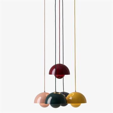 Lámpara colgante FlowerPot VP1 - Beige-rojo - &Tradition
