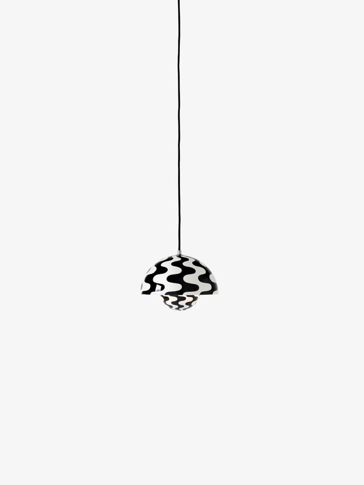 Lámpara colgante FlowerPot VP1, Black-white pattern &Tradition