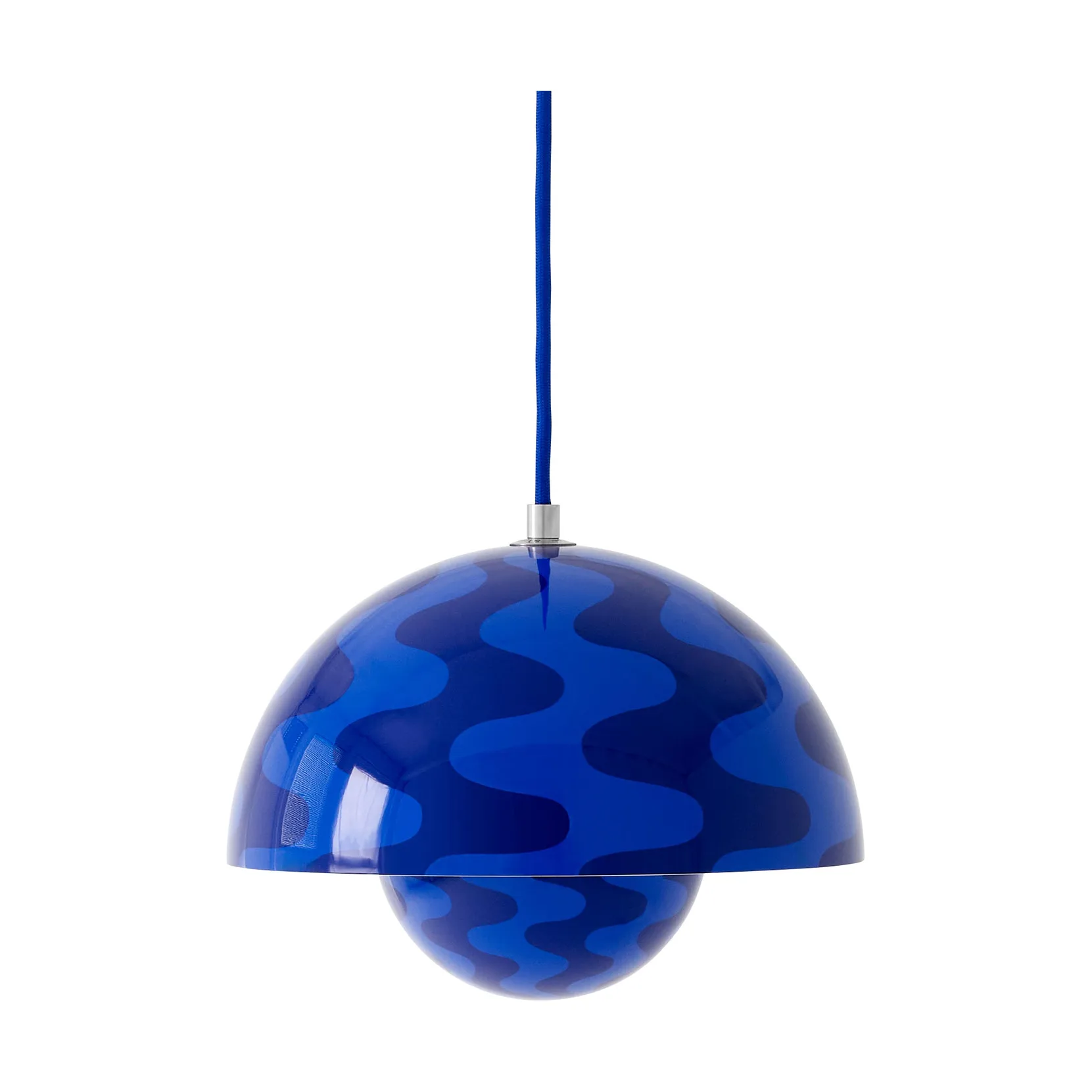 Lámpara colgante FlowerPot VP1, Cobalt blue-Twilight blue &Tradition