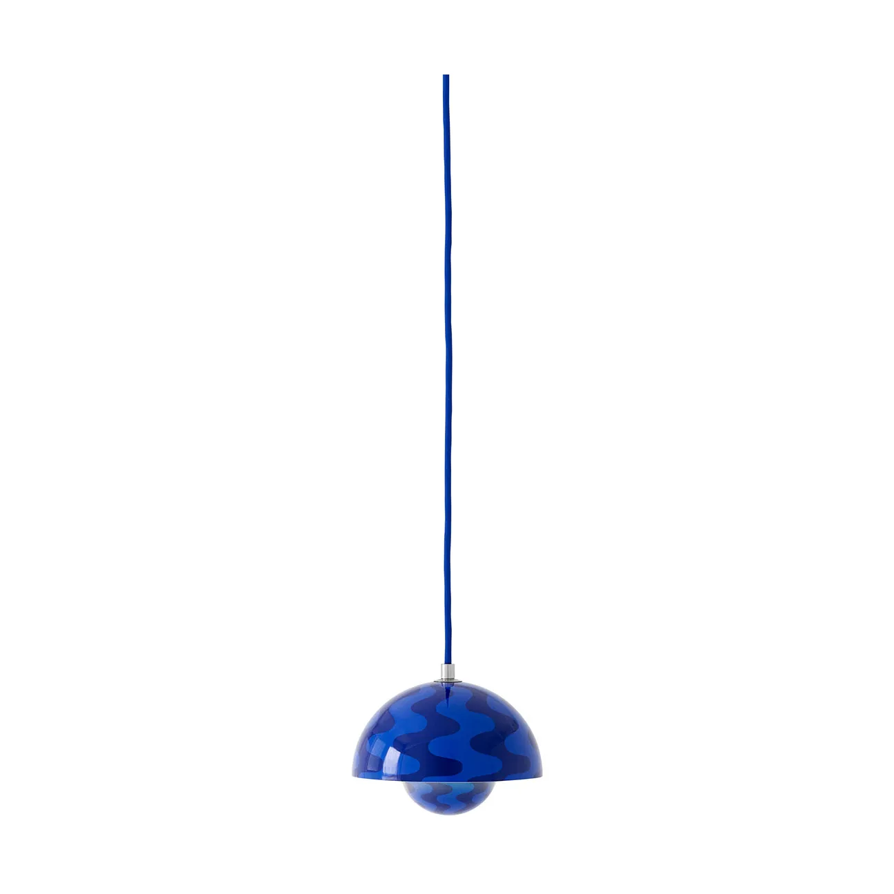 Lámpara colgante Flowerpot VP10, Cobalt blue-Twilight blue &Tradition