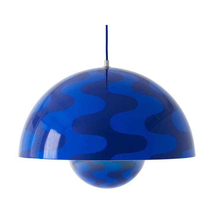 Lámpara colgante FlowerPot VP2 grande, Cobalt blue-Twilight blue &Tradition