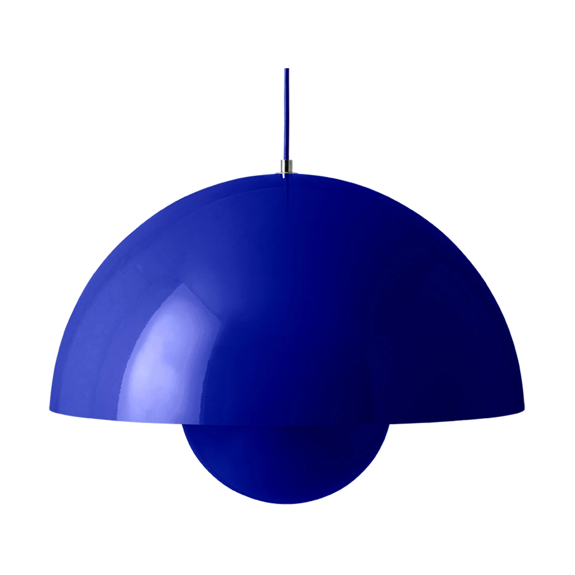 Lámpara colgante FlowerPot VP2 grande, Cobalt blue &Tradition