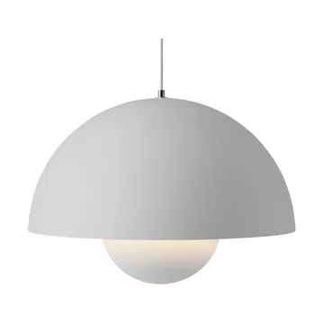 Lámpara colgante FlowerPot VP2 grande - Matt light grey - &Tradition