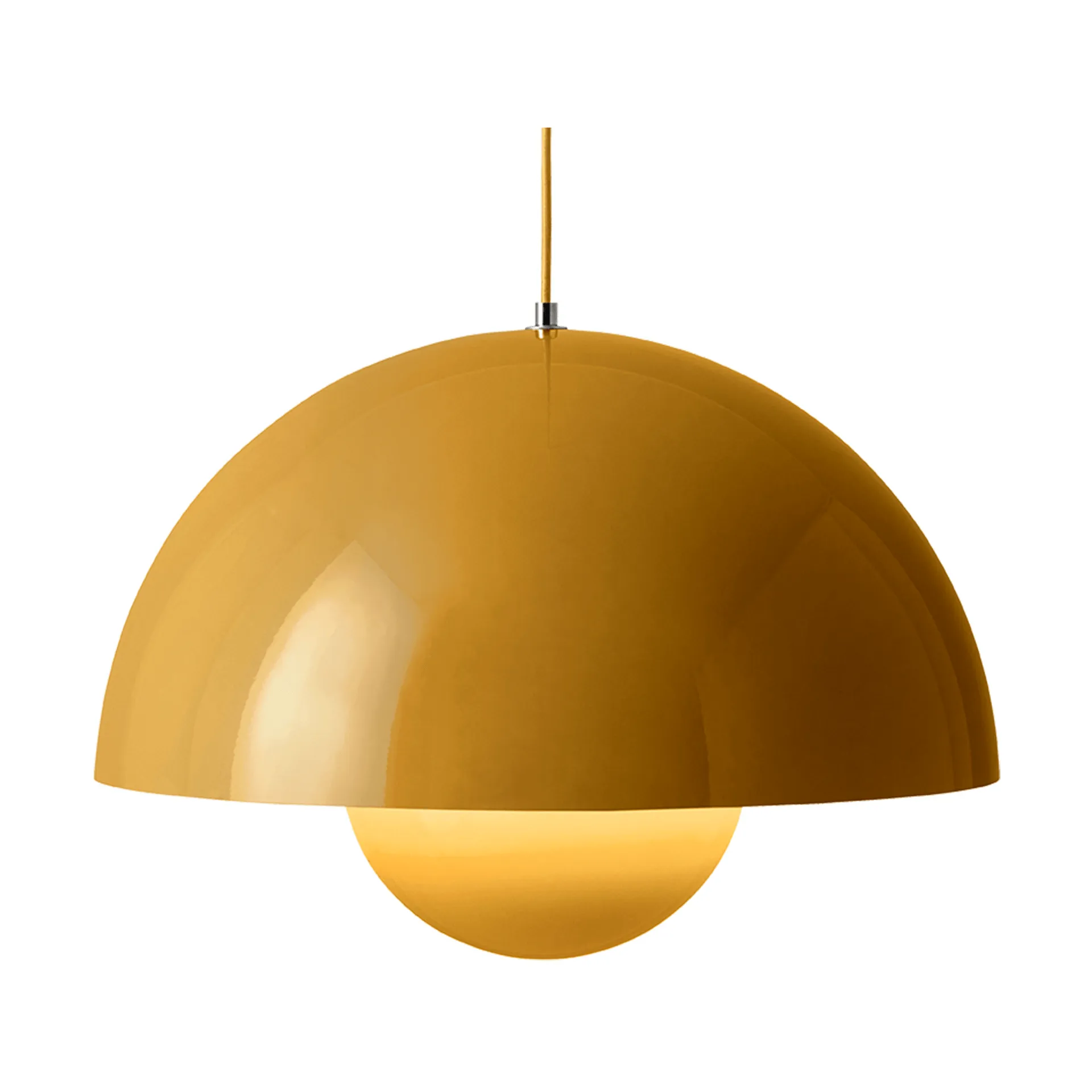 Lámpara colgante FlowerPot VP2 grande, Mustard &Tradition