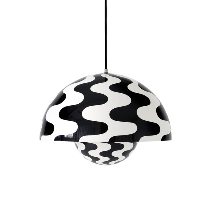 Lámpara colgante Flowerpot VP7, Black-white pattern &Tradition