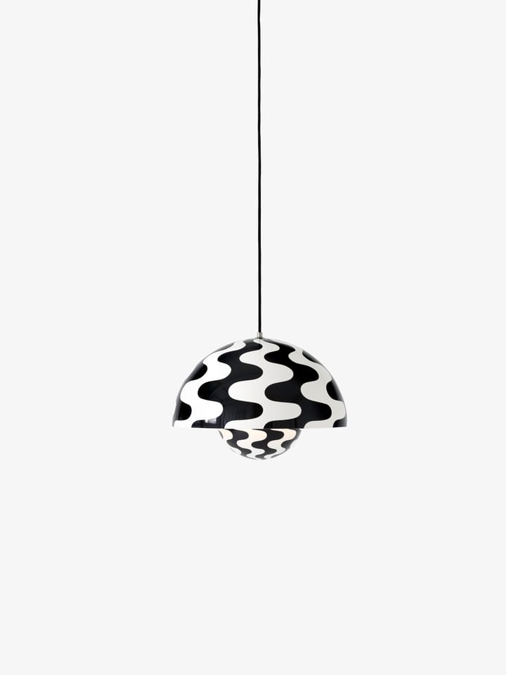Lámpara colgante Flowerpot VP7, Black-white pattern &Tradition