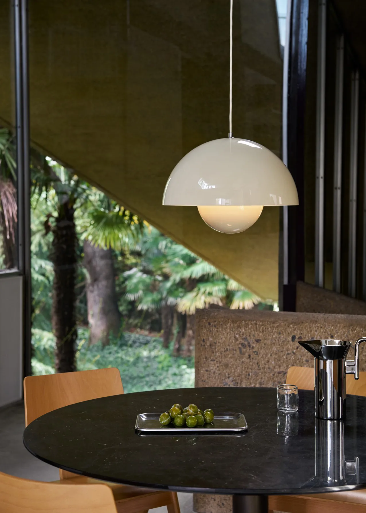 Lámpara colgante Flowerpot VP7, Marfil &Tradition