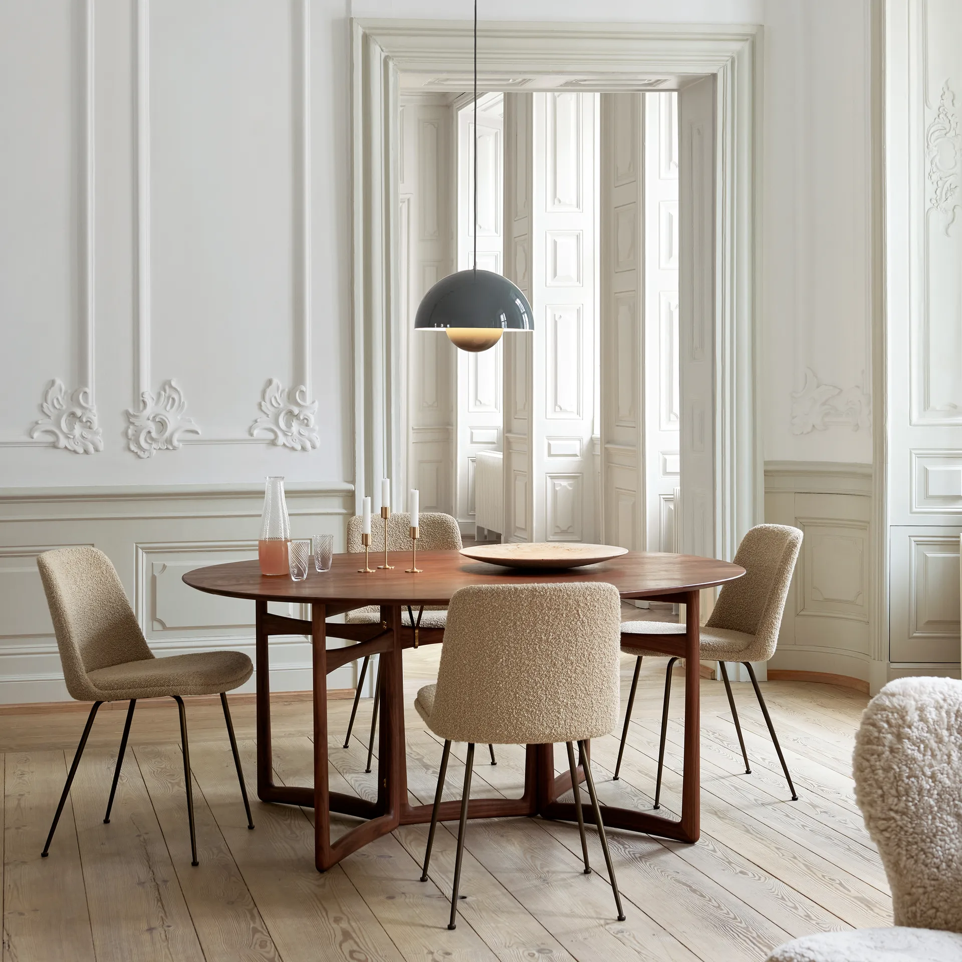 Lámpara colgante Flowerpot VP7, Stone blue &Tradition