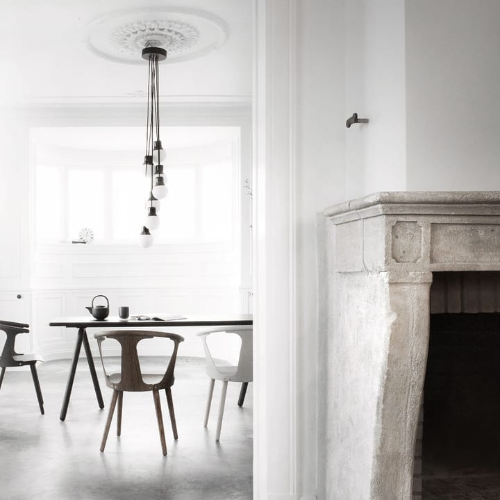 Lámpara colgante Mass Light NA6, Mármol negro/blanco, nero marquina &Tradition