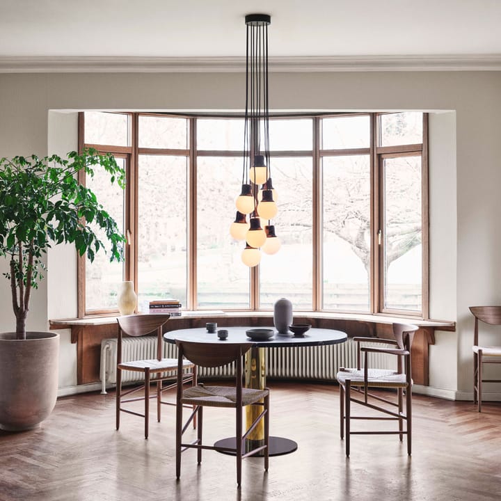 Lámpara colgante Mass Light NA6, Mármol negro/blanco, nero marquina &Tradition