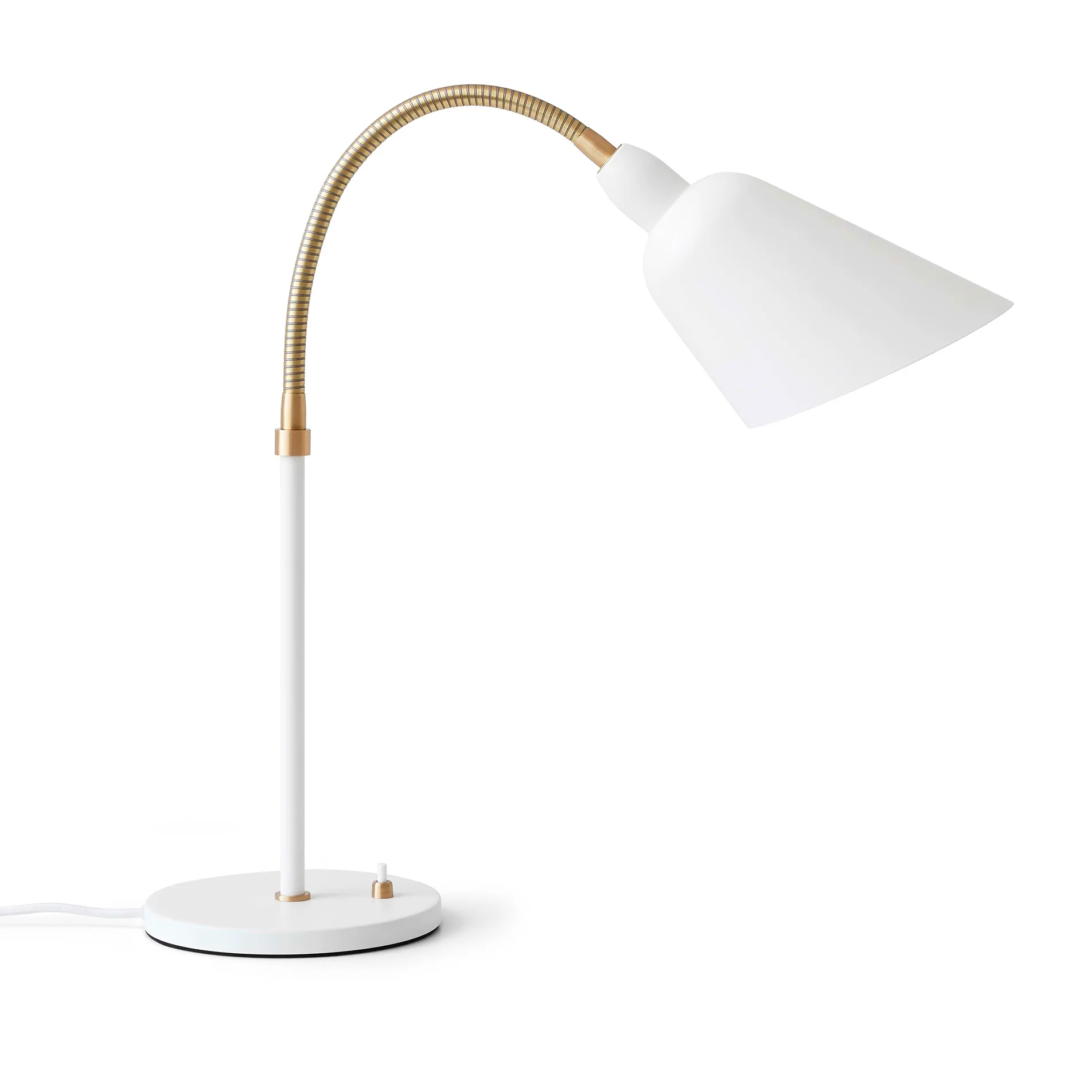 Lámpara de mesa Bellevue AJ8, blanco-latón &Tradition