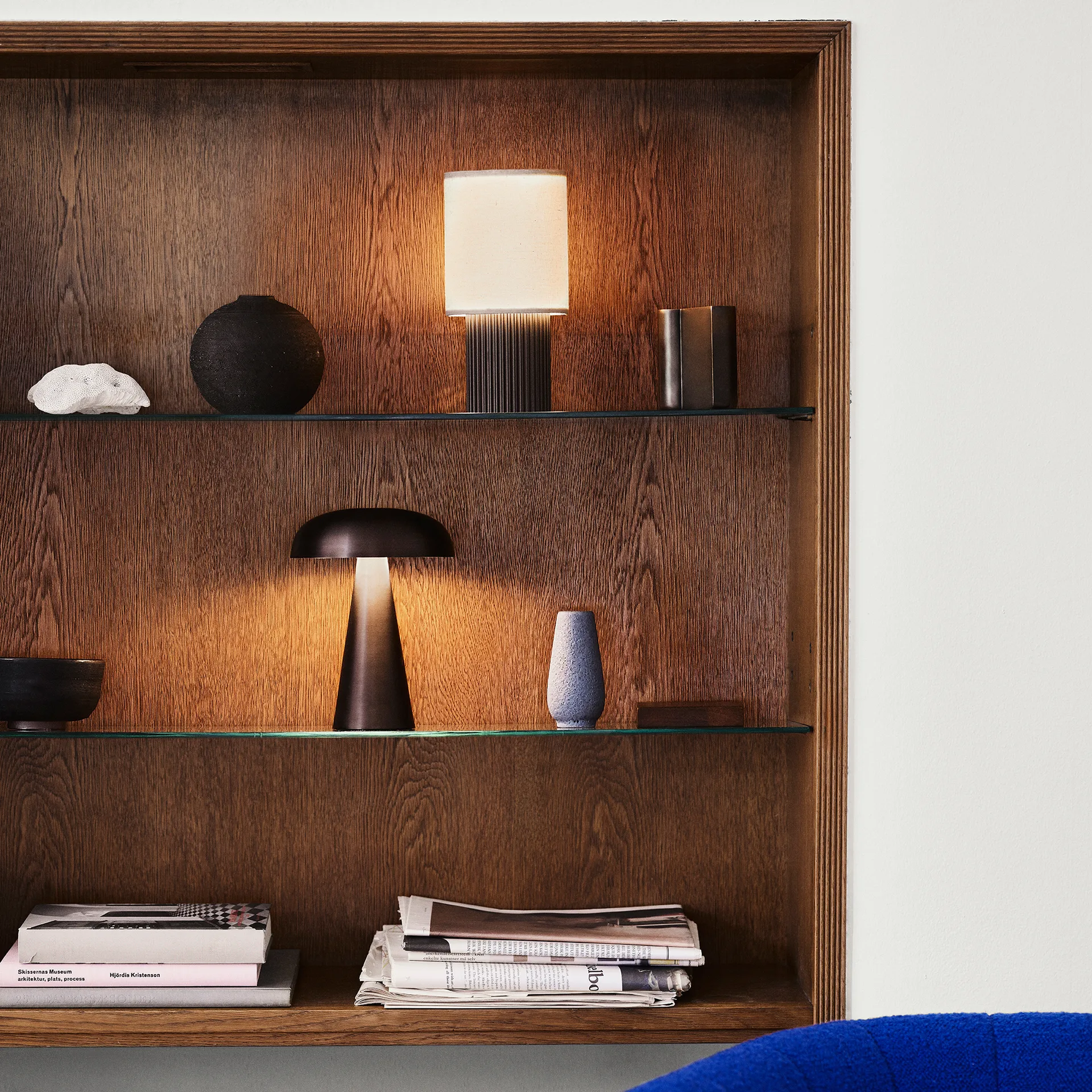 Lámpara de mesa Como portable SC53, Bronzed brass &Tradition