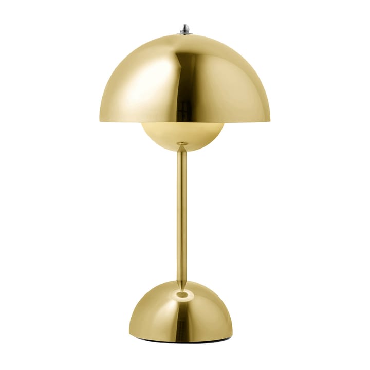 Lámpara de mesa Flowerpot portable VP9, Brass &Tradition