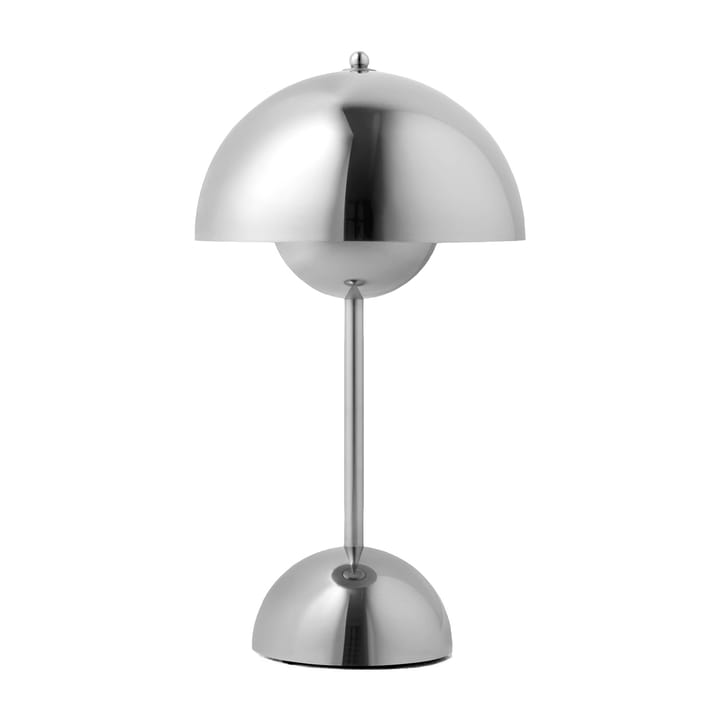 Lámpara de mesa Flowerpot portable VP9 - Chrome - &Tradition
