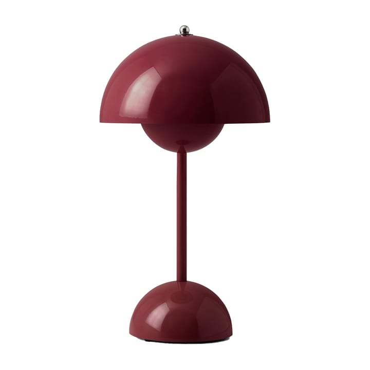 Lámpara de mesa Flowerpot portable VP9 - Dark plum - &Tradition
