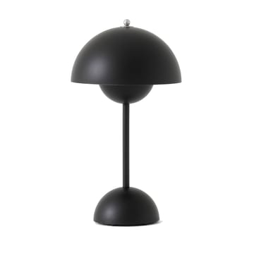 Lámpara de mesa Flowerpot portable VP9 - Matt black - &Tradition