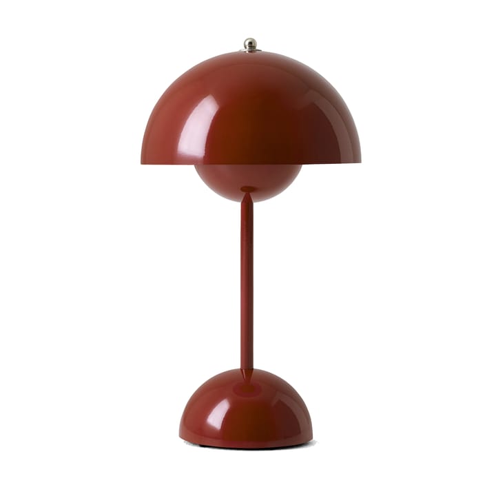 Lámpara de mesa Flowerpot portable VP9 - Red brown - &Tradition