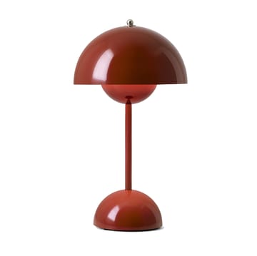 Lámpara de mesa Flowerpot portable VP9 - Red brown - &Tradition