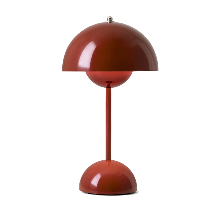 Lámpara de mesa Flowerpot portable VP9 - Red brown - &Tradition