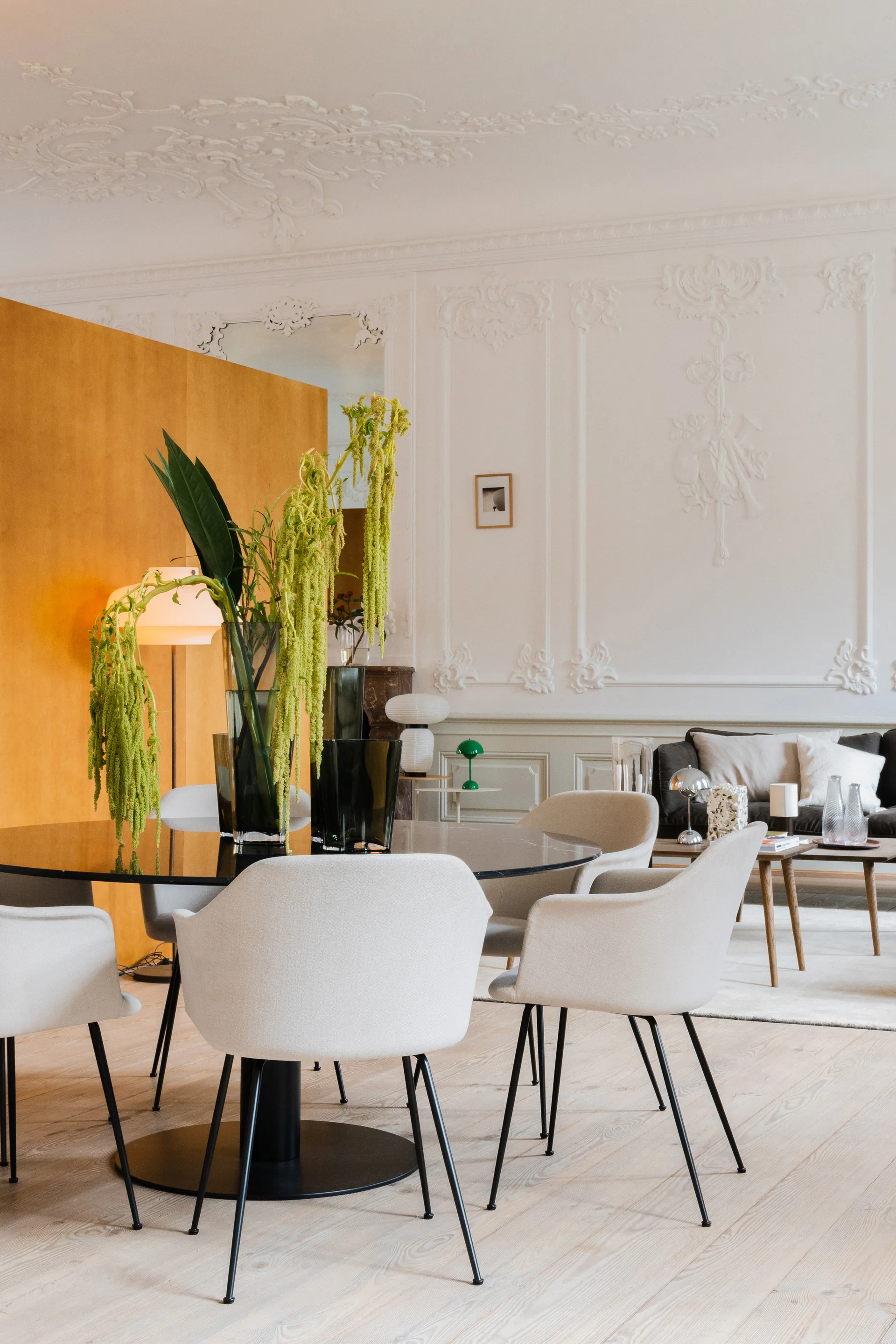 Lámpara de mesa Flowerpot portable VP9, Signal green &Tradition