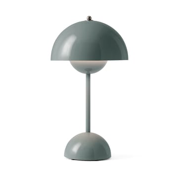 Lámpara de mesa Flowerpot portable VP9 - Stone blue - &Tradition