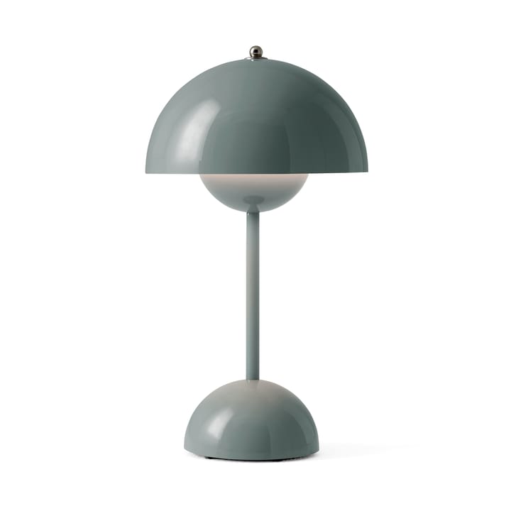 Lámpara de mesa Flowerpot portable VP9, Stone blue &Tradition