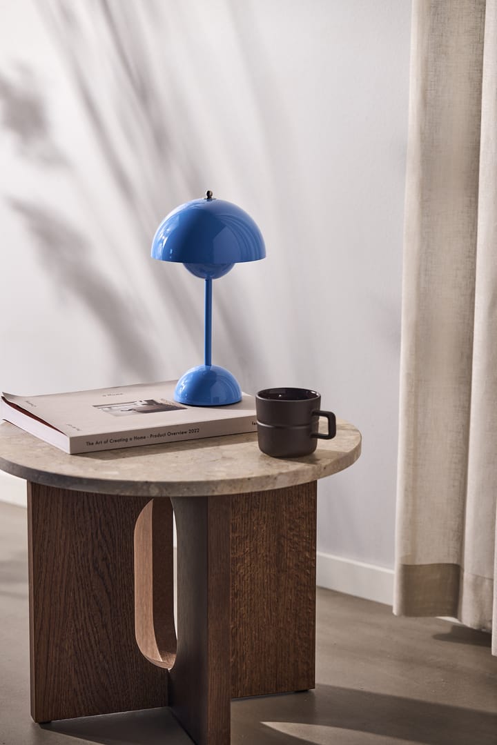 Lámpara de mesa Flowerpot portable VP9, Swim blue &Tradition