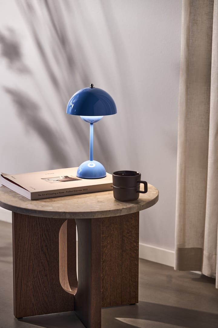 Lámpara de mesa Flowerpot portable VP9 - Swim blue - &Tradition
