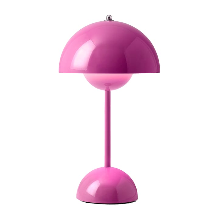 Lámpara de mesa Flowerpot portable VP9, Tangy pink &Tradition