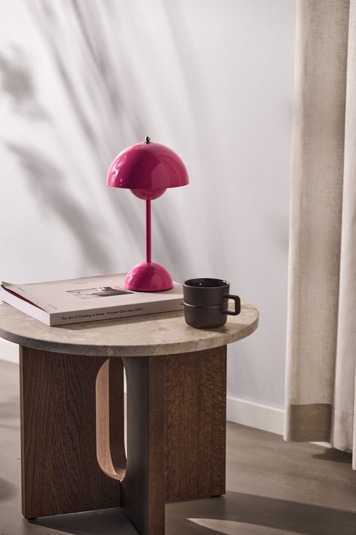 Lámpara de mesa Flowerpot portable VP9, Tangy pink &Tradition