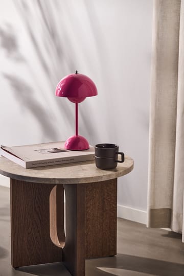 Lámpara de mesa Flowerpot portable VP9 - Tangy pink - &Tradition