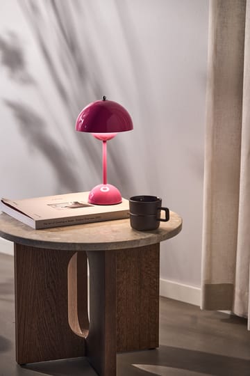 Lámpara de mesa Flowerpot portable VP9 - Tangy pink - &Tradition
