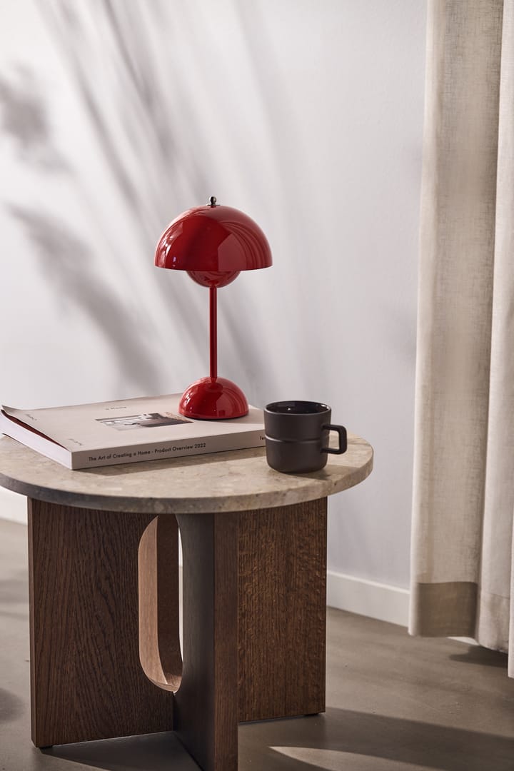Lámpara de mesa Flowerpot portable VP9, Vermilion red &Tradition