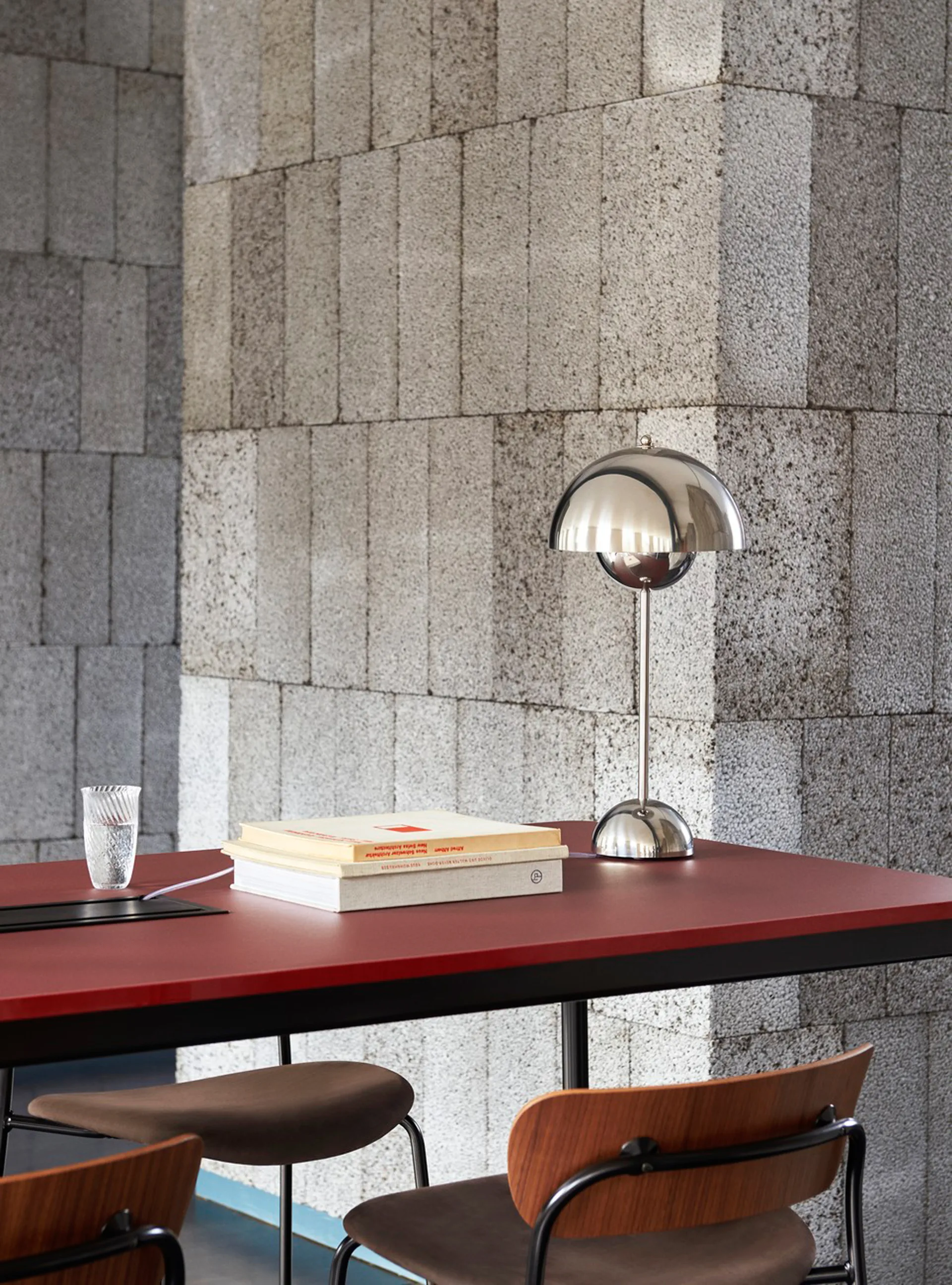 Lámpara de mesa FlowerPot VP3, Chrome-plated &Tradition